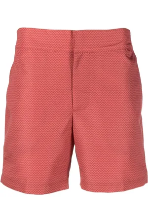 Frescobol Carioca Shorts de playa con estampado en zigzag