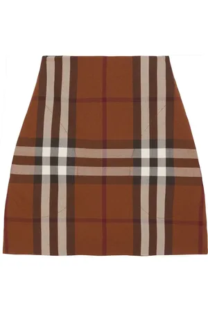 Burberry Falda con cuadros estampados