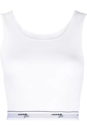 HOMMEGIRLS Camiseta con ribete del logo