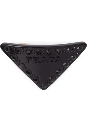 Prada Clip para el cabello con logo triangular