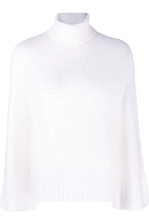 Emporio Armani Suéter tejido de canalé con cuello vuelto
