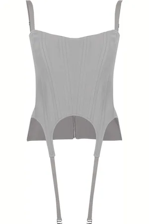 DION LEE Top estilo corset Arch Longline