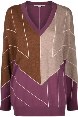 Stella McCartney Suéter tejido con motivo geométrico en jacquard