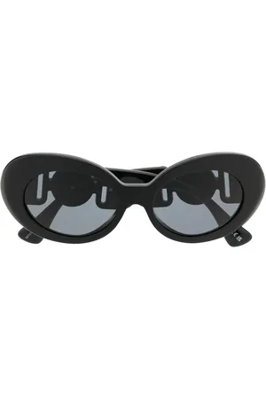 VERSACE Lentes de sol con armazón ovalada y motivo Medusa