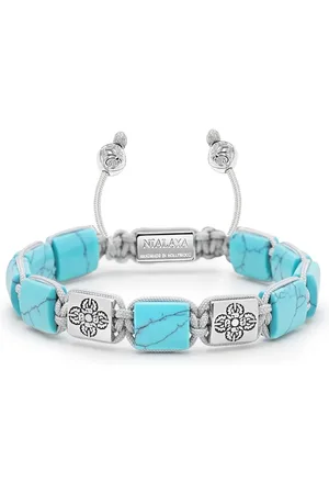 Nialaya Pulsera trenzada con dije grabado