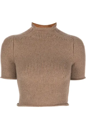 Alexander Wang Top tejido con cuello alto