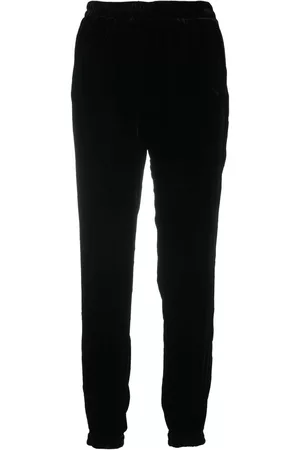 Gold Hawk Pants ajustados de terciopelo