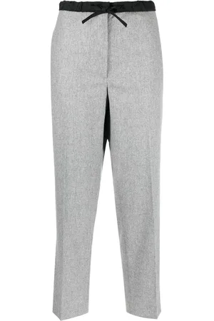 Jil Sander Pantalones con agujetas en la pretina