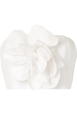 Bambah Top corto con apliques florales