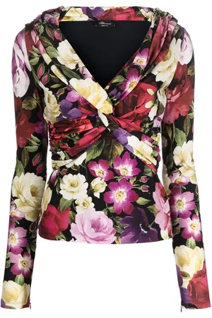 BLUMARINE Top con estampado floral