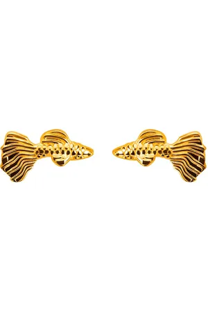 TANE México 1942 Aretes Fish en oro amarillo de 18kt