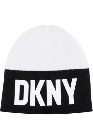 DKNY Gorro con diseño color block y logo