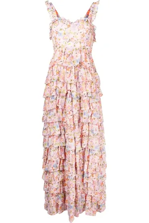 LOVESHACKFANCY Vestido con estampado floral