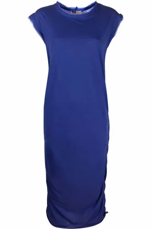 Lanvin Vestido midi con detalle fruncido