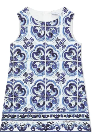 Dolce & Gabbana Vestido corto con estampado Mayólica