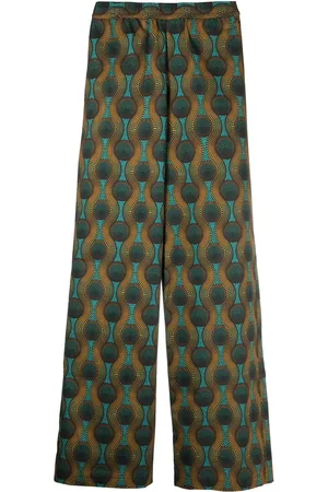 OZWALD BOATENG Pantalones con estampado geométrico