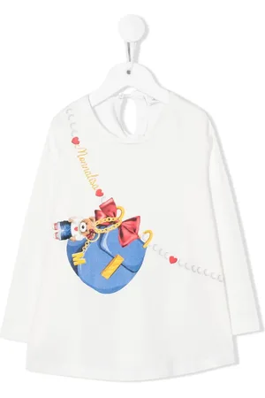 MONNALISA Playera manga larga con estampado gráfico
