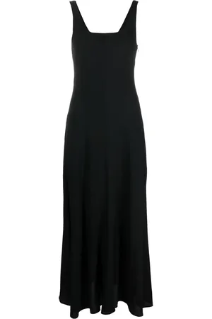 Serafini Vestido acampanado con cuello redondo