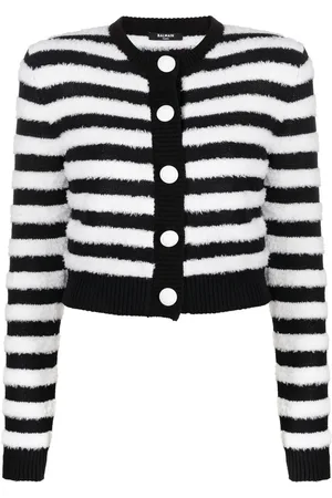 Balmain Cárdigan a rayas horizontales