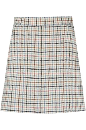 See by Chloé Falda corta con cuadros estampados