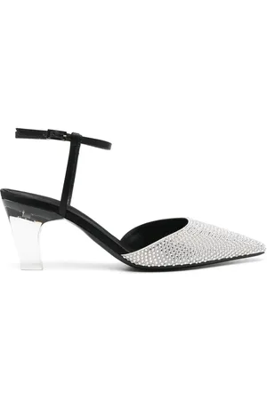 Giorgio Armani Zapatillas con detalles de cristal y tacón de 80mm