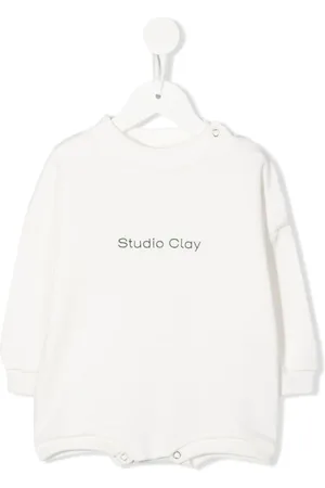 Studio Clay Romper con logo estampado
