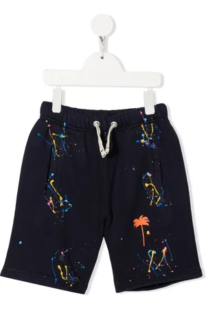 Palm Angels Shorts con salpicaduras de pintura estampadas