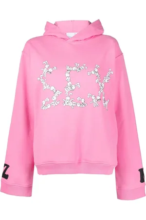 Natasha Zinko Hoodie oversize con eslogan estampado