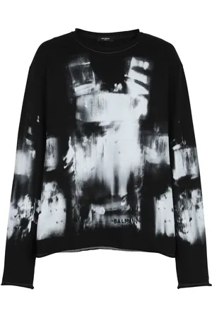 Balmain Sudadera con estampado de rayos X