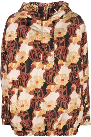 La DoubleJ Chamarra con capucha y estampado floral