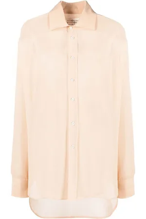 Maison Margiela Camisa de seda con cuatros costuras