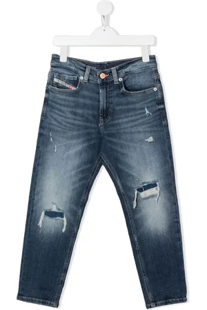 Diesel Jeans rectos D-Lucas-J con detalles rasgados