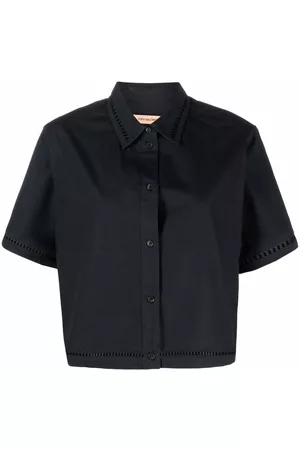 YVES SALOMON Camisa corta con bordado