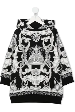 VERSACE Vestido estilo suéter con estampado Barocco