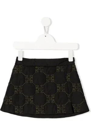 OFF-WHITE Falda acampanada con logo bordado