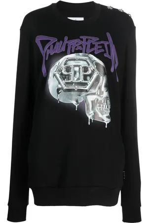 Philipp Plein Sudadera oversize con motivo Skull