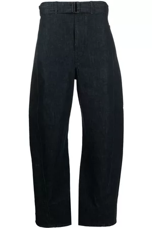 LEMAIRE Pantalones rectos con cinturón