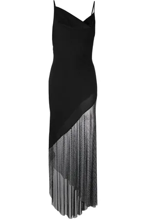 GIUSEPPE DI MORABITO Vestido largo asimétrico con tirantes finos