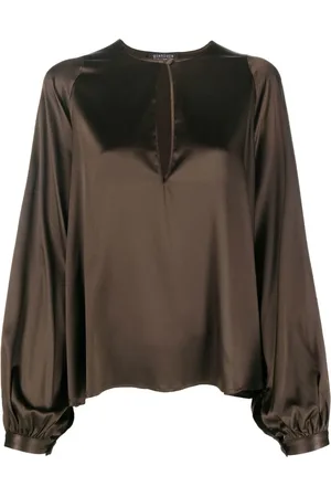 GIANLUCA CAPANNOLO Blusa de seda manga larga