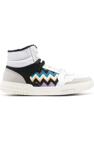 Missoni Tenis altos con motivo en zigzag