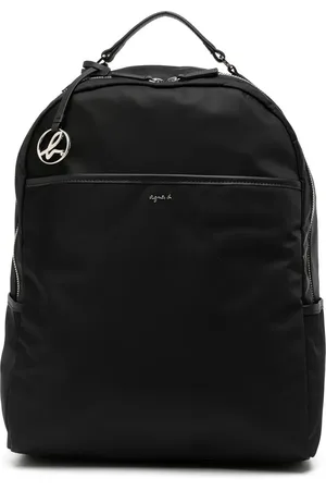 AGNÈS B. Mochila con placa del logo y cierre