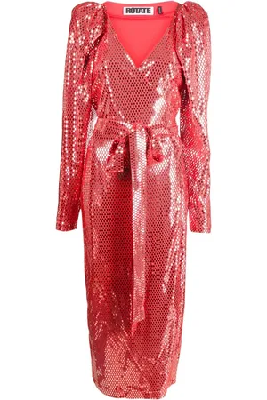 ROTATE Vestido midi Bridget
