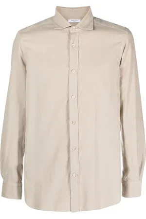 Boglioli Camisa manga larga con cuello italiano