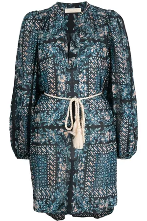 ULLA JOHNSON Vestido con estampado gráfico