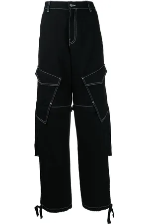 DION LEE Jeans estilo paracaídas con parte de abajo removibles