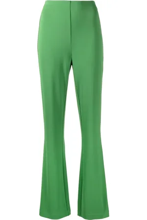 tibi Pantalones acampanados con tiro medio