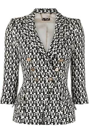 Elisabetta Franchi Blazer con estampado de leopardo