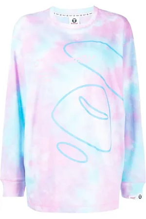 A Bathing Ape Playera con estampado tie-dye
