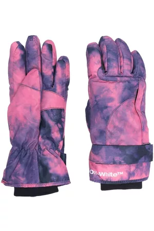 OFF-WHITE Guantes para nieve con motivo tie-dye