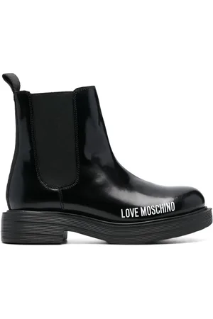 Moschino Botines con logo estampado